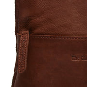 Cognac Leather Backpack Bern, product view 2