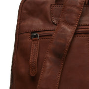 Cognac Leather Backpack Bern, product view 3