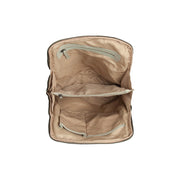 Ocean Green Leather Backpack Bern, detail view 1