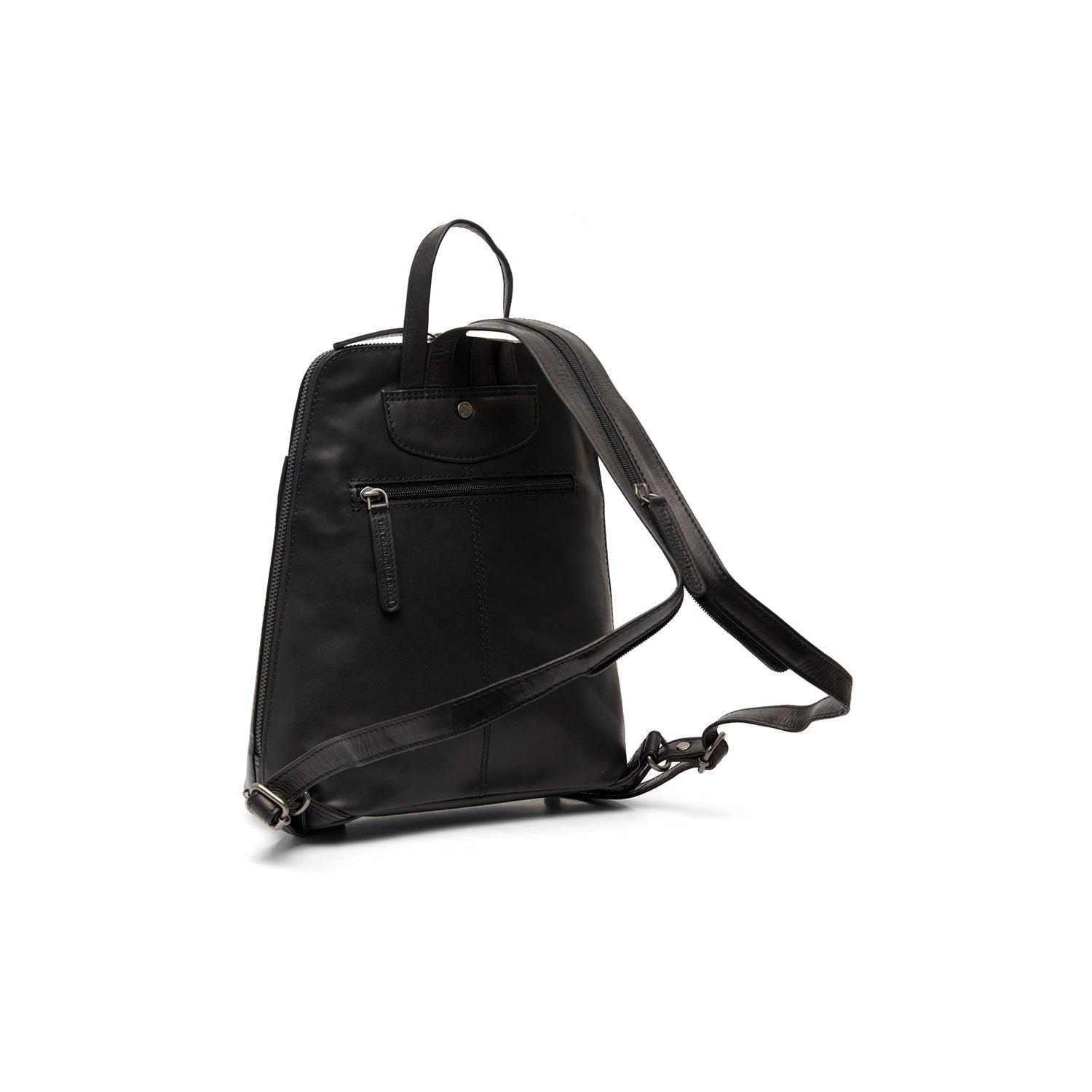 Black Leather Backpack Claire, detail view 4