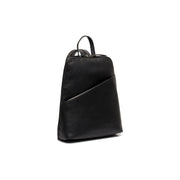 Black Leather Backpack Claire, front view