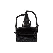 Black Leather Backpack Claire, product view 3