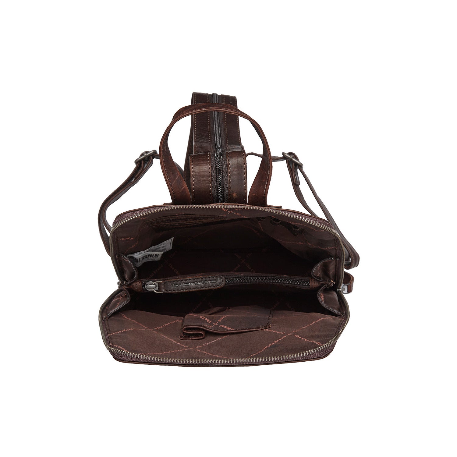 Brown Leather Backpack Claire, detail view 1
