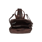 Brown Leather Backpack Claire, detail view 1
