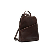 Brown Leather Backpack Claire, front view
