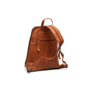 Cognac Leather Backpack Claire, detail view 5