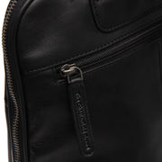 Black Leather Backpack Floran, detail view 4