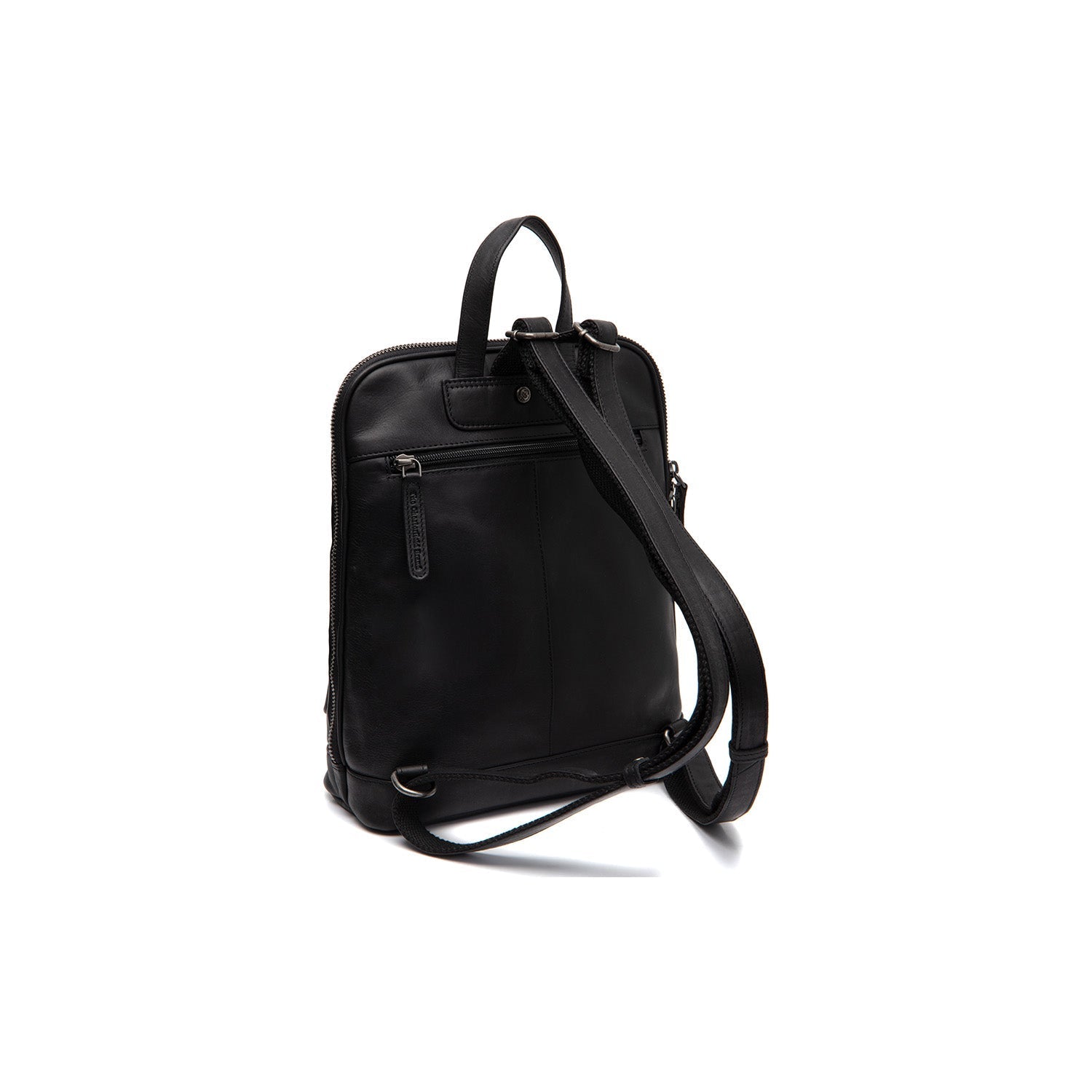 Black Leather Backpack Floran, detail view 5