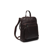 Brown Leather Backpack Floran, front view