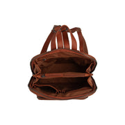 Cognac Leather Backpack Floran, detail view 3