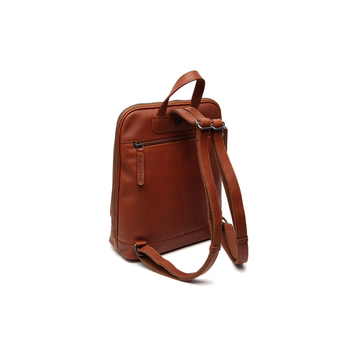 Cognac Leather Backpack Floran, detail view 6