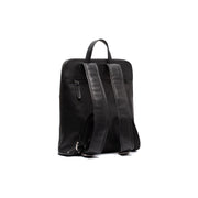 Black Leather Backpack Fornella, detail view 4