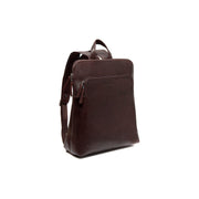Brown Leather Backpack Fornella, front view