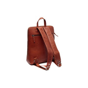 Cognac Leather Backpack Fornella, detail view 4