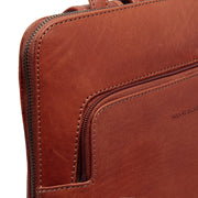 Cognac Leather Backpack Fornella, product view 2