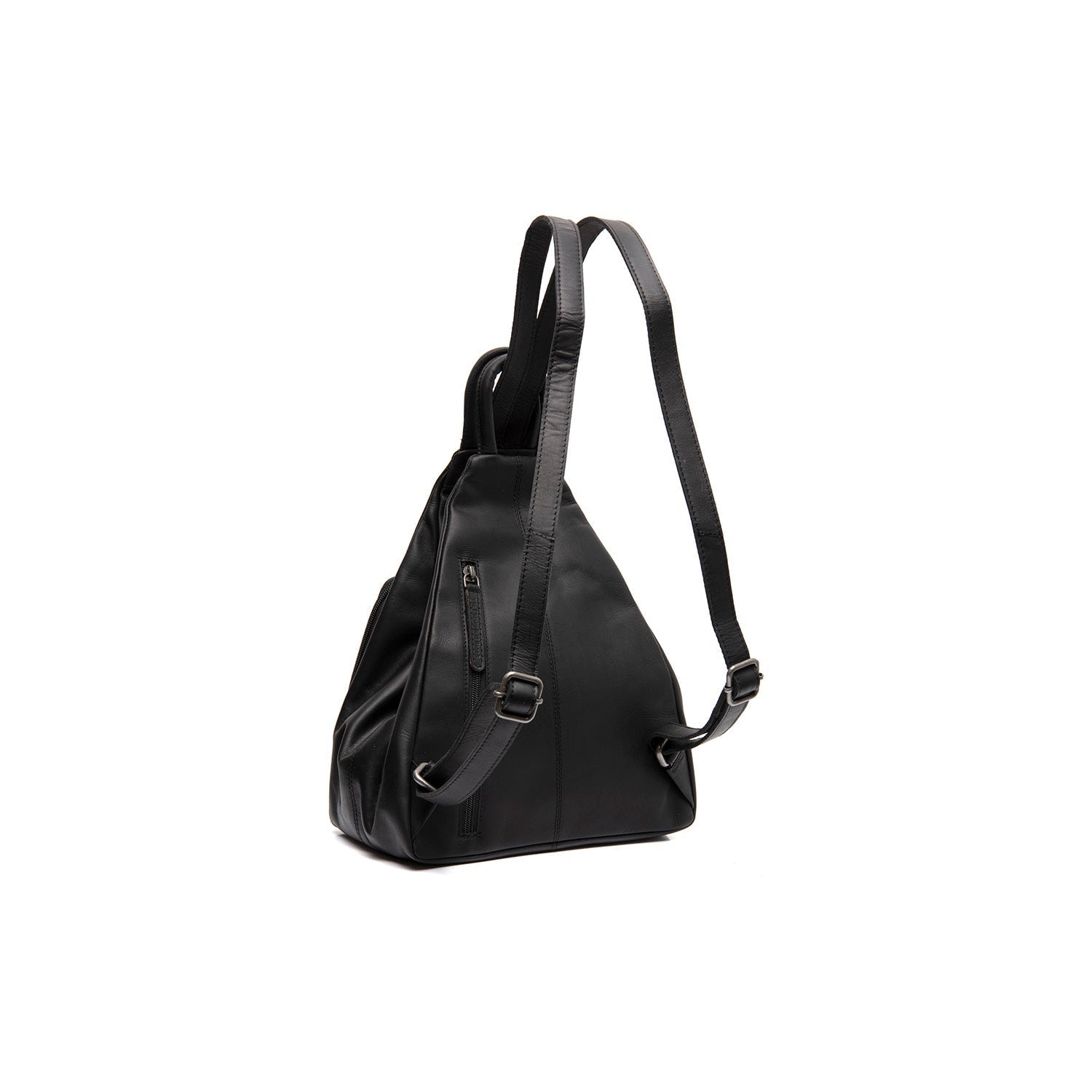 Black Leather Backpack Howard, detail view 4