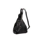 Black Leather Backpack Howard, detail view 4