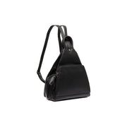 Black Leather Backpack Howard, front view