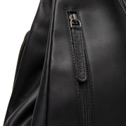 Black Leather Backpack Howard, product view 2