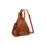 Cognac Leather Backpack Howard, detail view 4