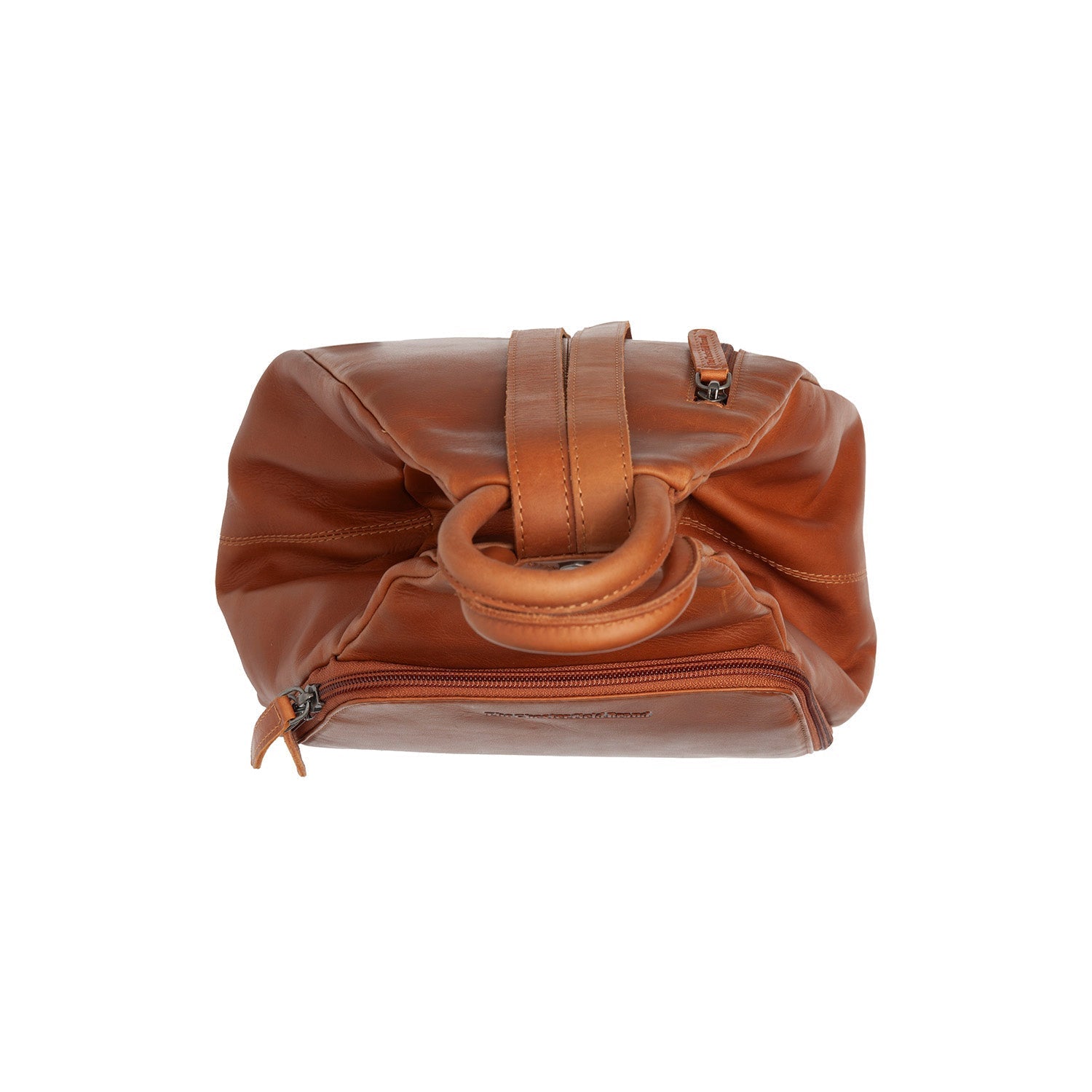 Cognac Leather Backpack Howard, product view 2