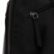 Black Leather Backpack Linford, detail view 3