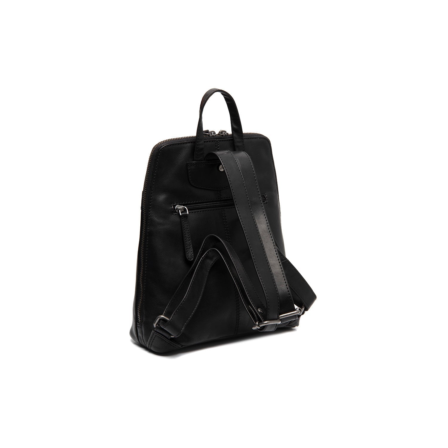 Black Leather Backpack Linford, detail view 4