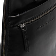 Black Leather Backpack Linford, product view 2