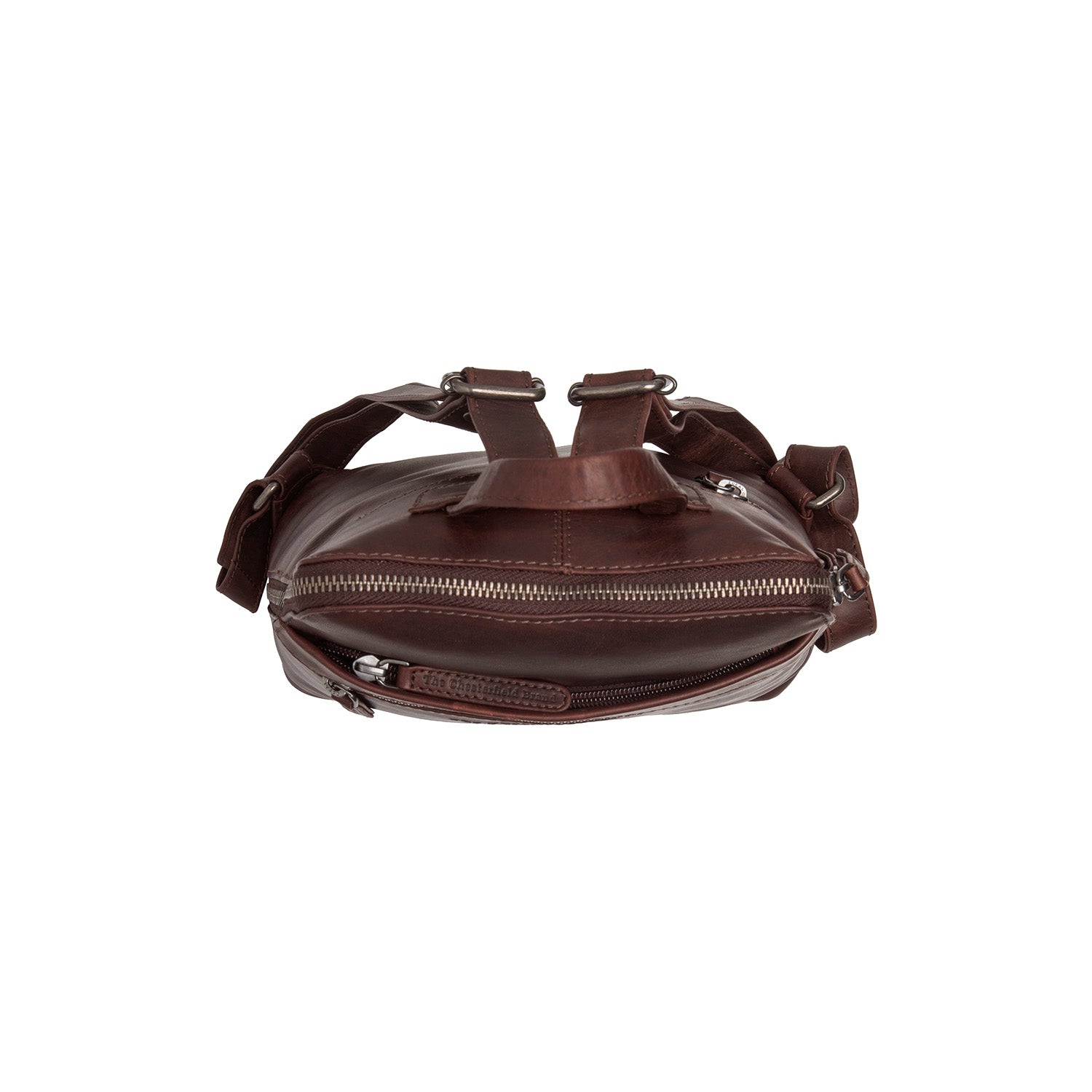 Brown Leather Backpack Linford, detail view 3