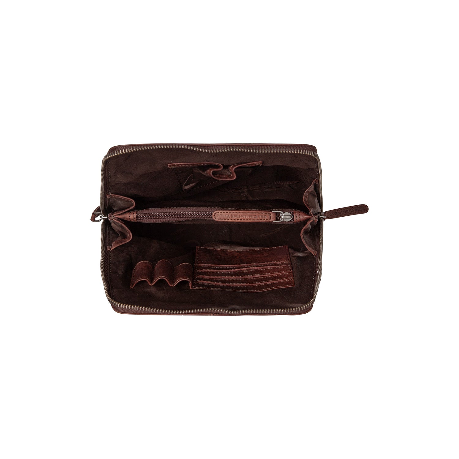 Brown Leather Backpack Linford, detail view 4