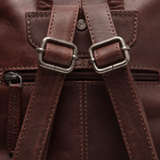 Brown Leather Backpack Linford, detail view 5