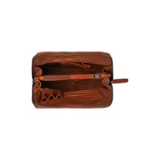 Cognac Leather Backpack Linford, detail view 1