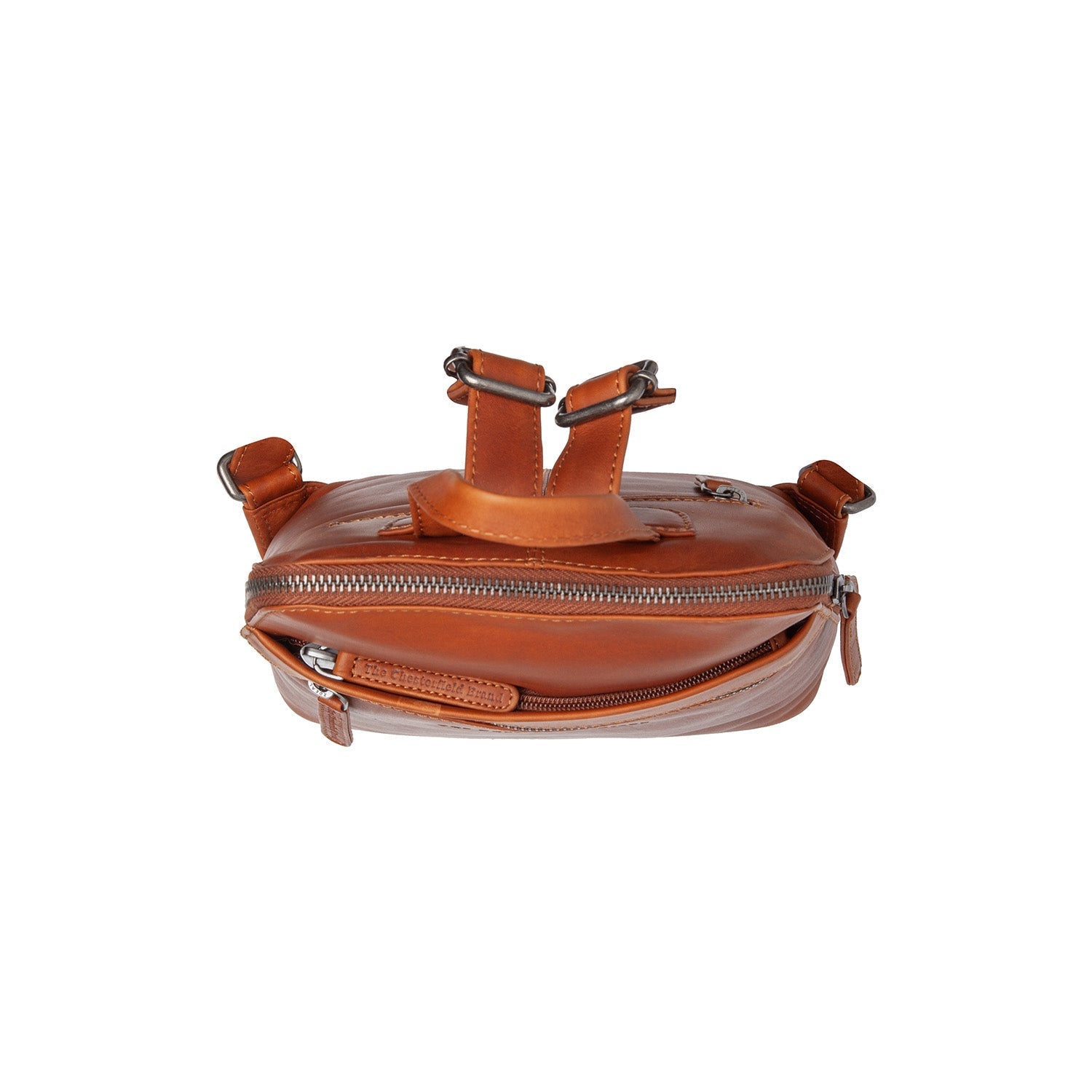 Cognac Leather Backpack Linford, product view 3