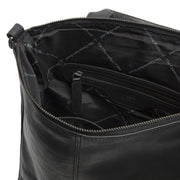 Black Leather Backpack Manchester, detail view 1