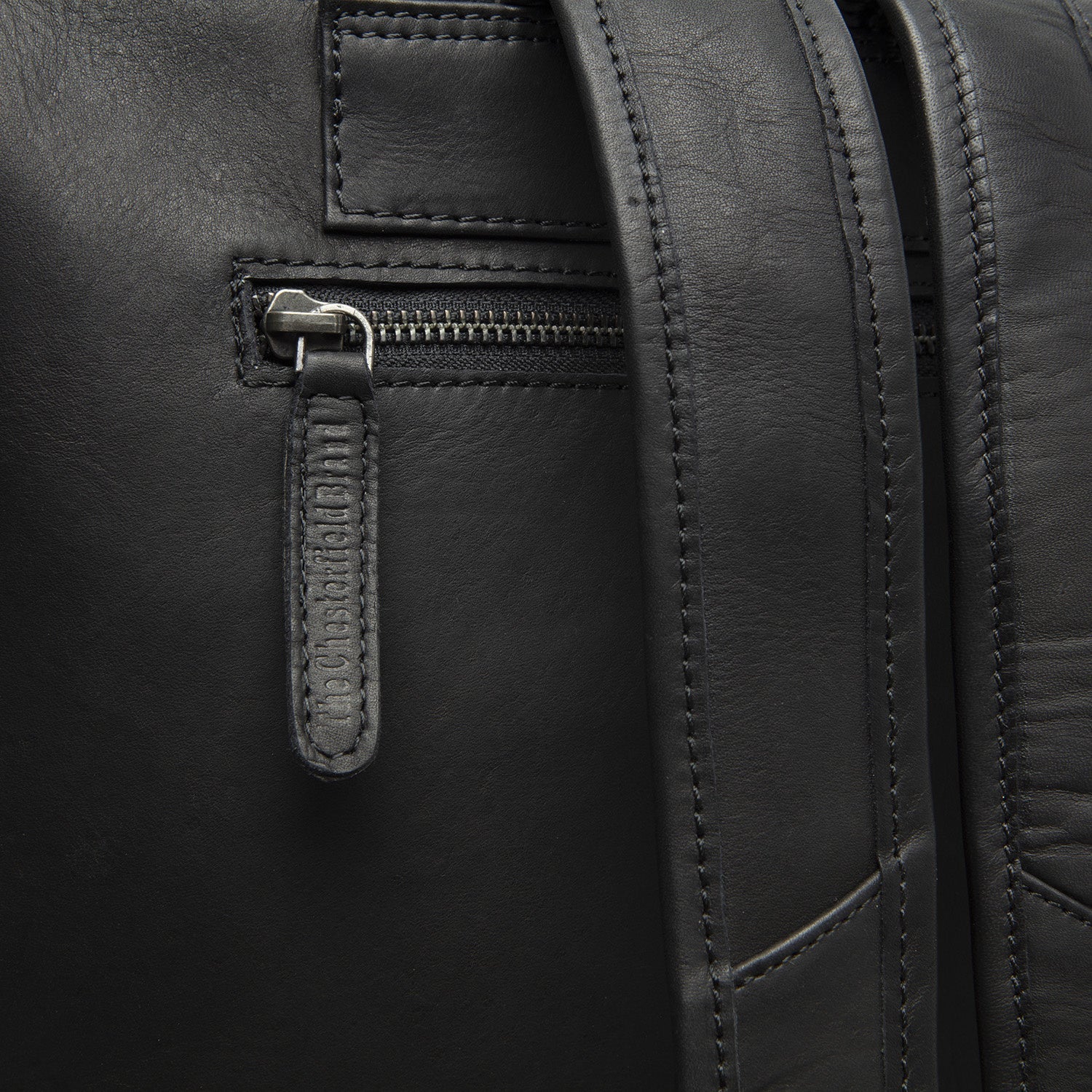 Black Leather Backpack Manchester, detail view 4