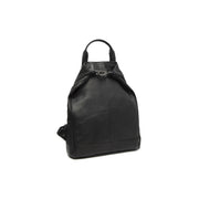 Black Leather Backpack Manchester, front view
