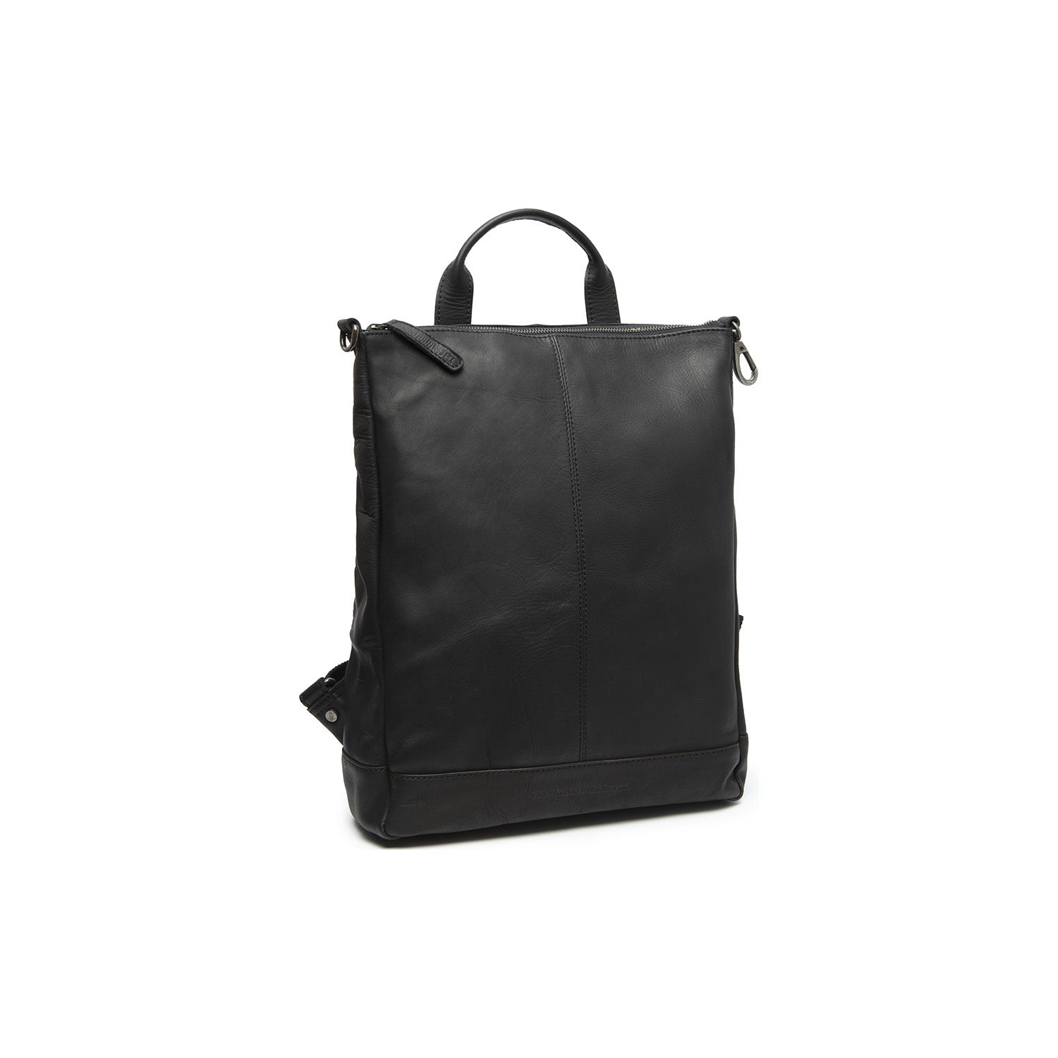 Black Leather Backpack Manchester, product view 3
