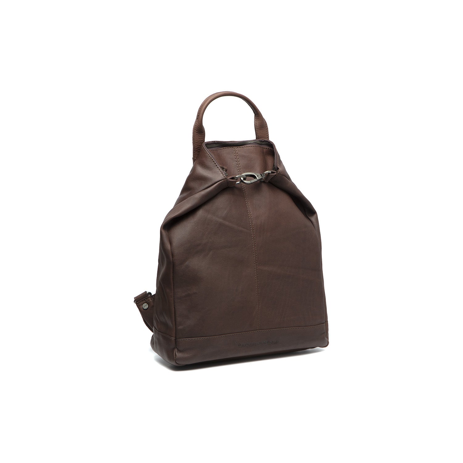 Brown Leather Backpack Manchester, front view
