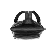 Black Leather Backpack Naomi, product view 3