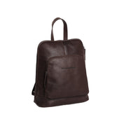 Brown Leather Backpack Naomi, front view