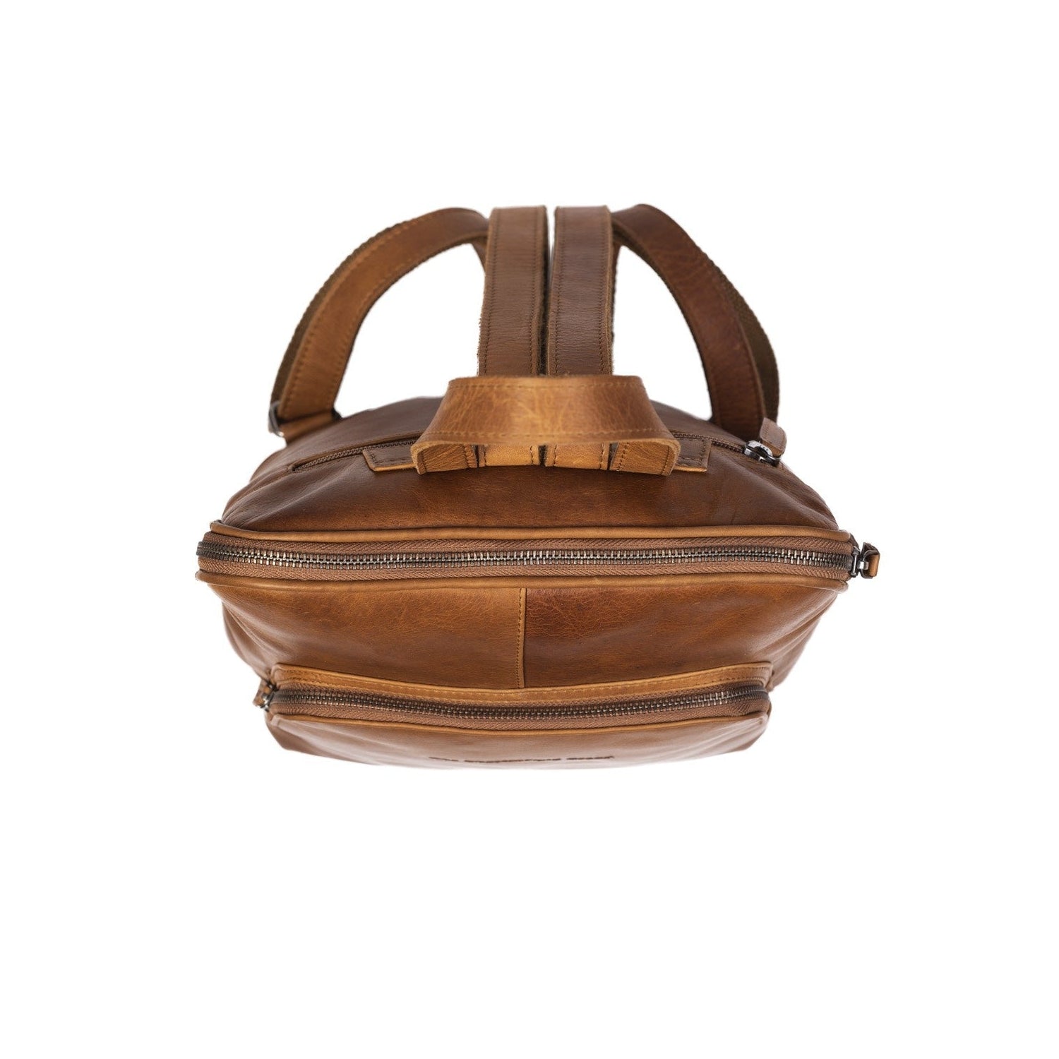 Cognac Leather Backpack Naomi, detail view 1