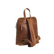 Cognac Leather Backpack Naomi, detail view 4