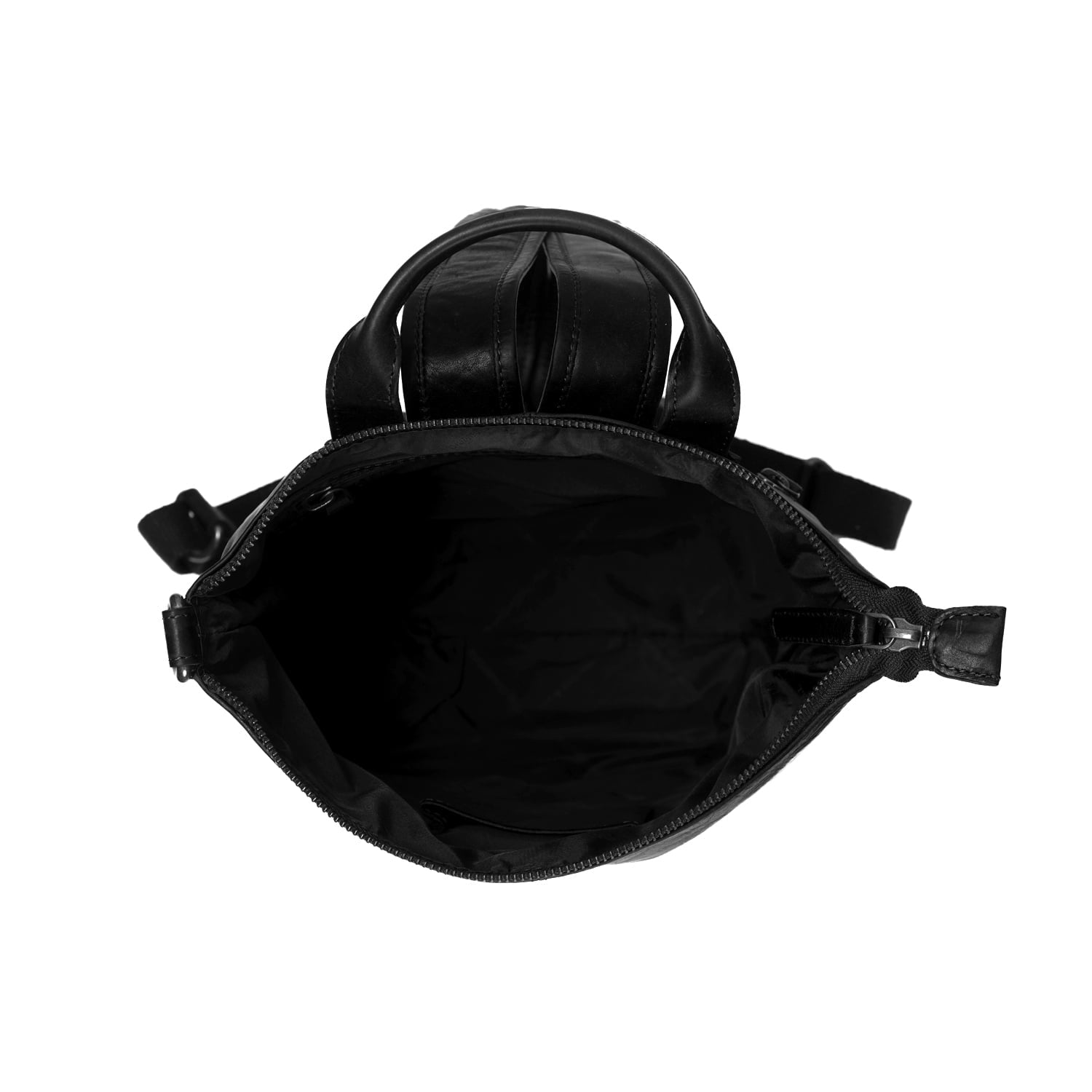 Black Leather Backpack Saar, detail view 1
