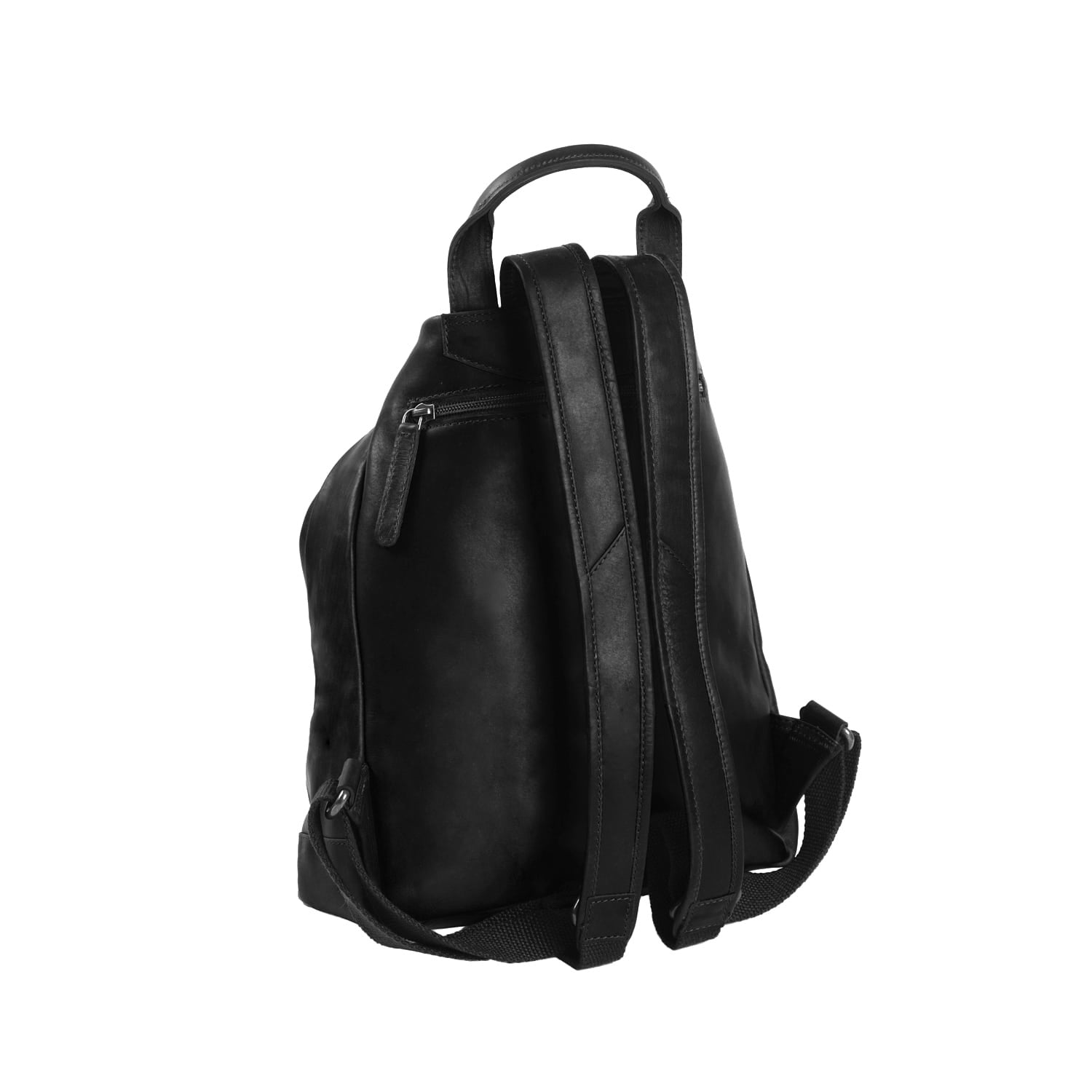 Black Leather Backpack Saar, detail view 5