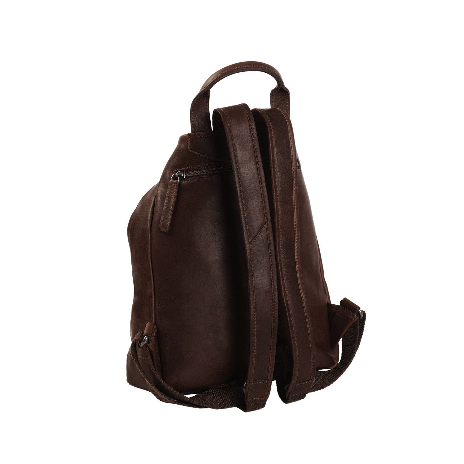 Brown Leather Backpack Saar, detail view 4