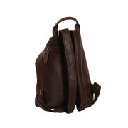 Brown Leather Backpack Saar, detail view 4