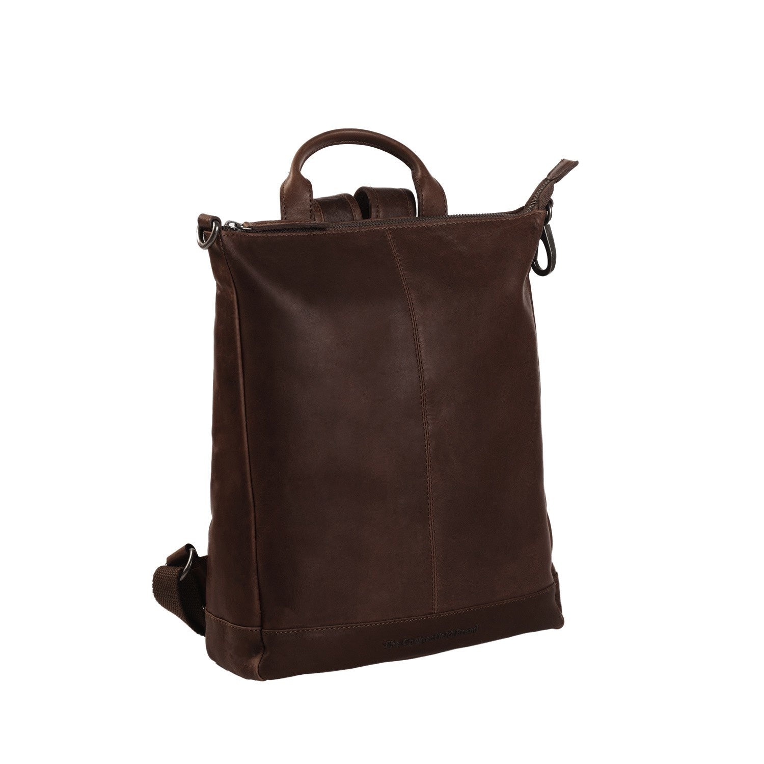 Brown Leather Backpack Saar, product view 2