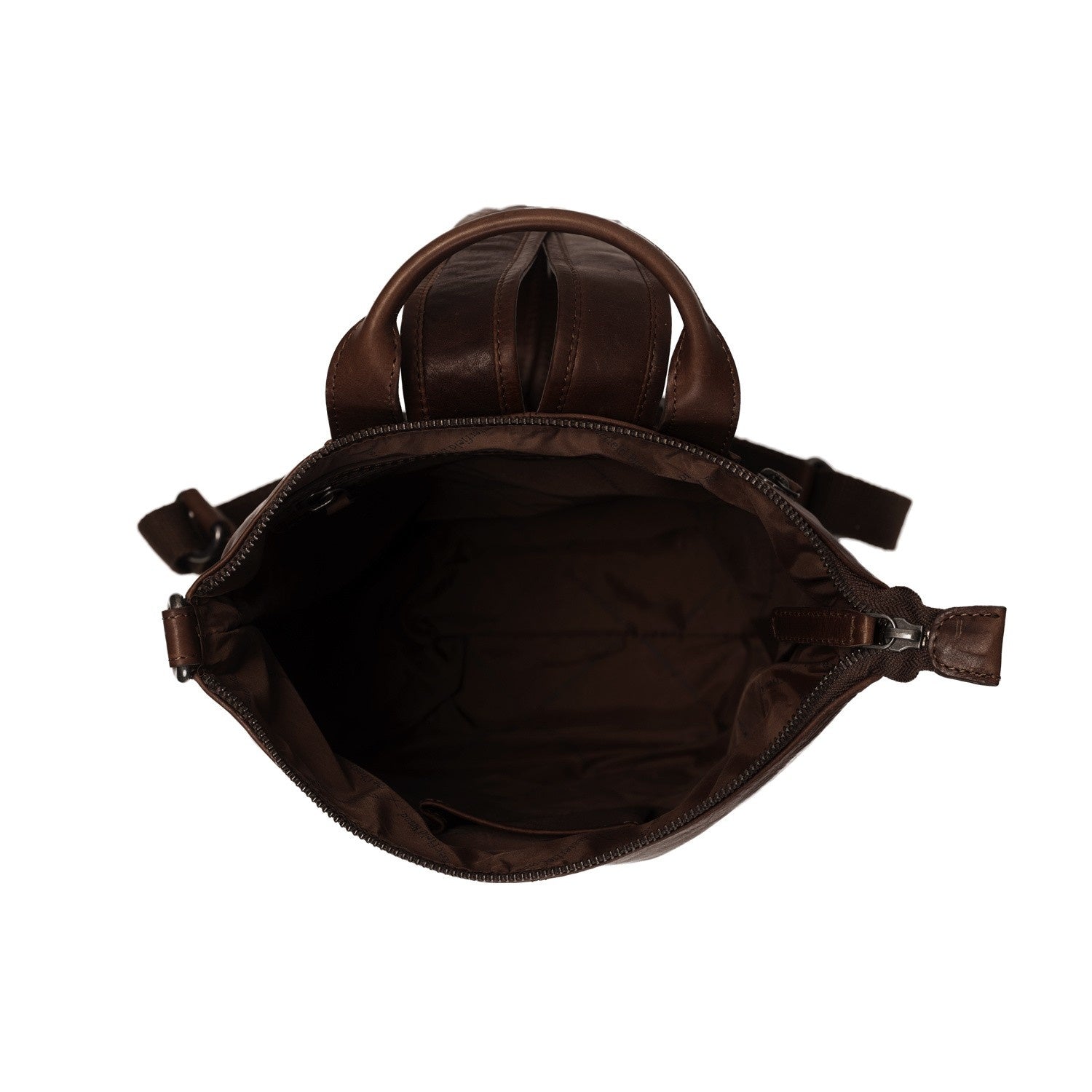 Brown Leather Backpack Saar, product view 3