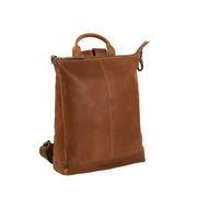 Cognac Leather Backpack Saar, product view 3