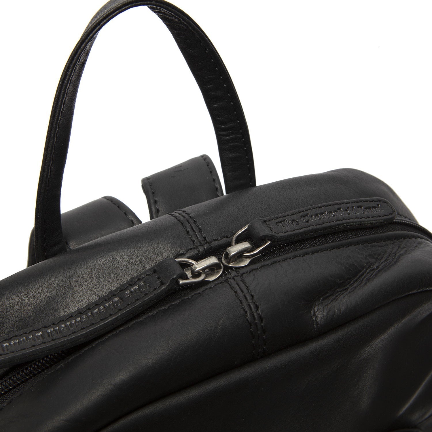 Black Leather Backpack Santana, detail view 1